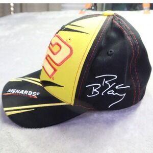 NASCAR Ryan Blaney 12 Menards Team Penske Snapback Hat Black Yellow Racing Cap